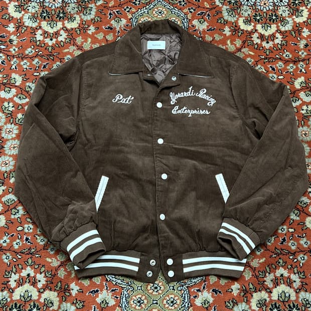 [FREE] 노마드 브라운 코듀로이 바시티 자켓