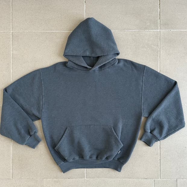 00s 빈티지 러셀 후드 다크그레이 M
