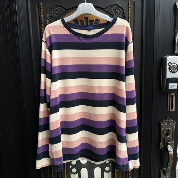 beams 스트라이프 긴팔