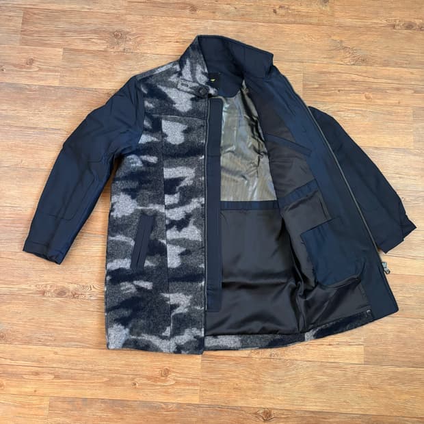 탑기어 캐주얼 카모 코트 투톤 100 