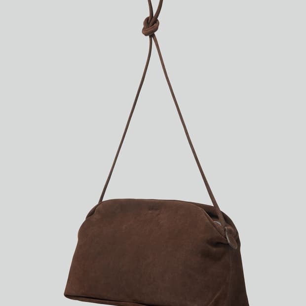 렉토 싱글러 크로스 스트랩 숄더백 모시 브라운