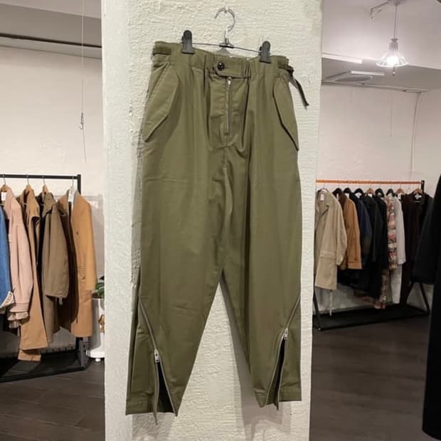 요지 야마모토20ss 트위스트 지퍼팬츠