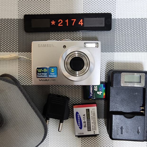 삼성 블루 L 110 디지털카메라 파우치포함
