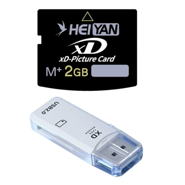 xD카드 2g+리더기 올림푸스 후지 호환