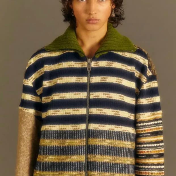 M) 앤더슨벨 니트 집업 