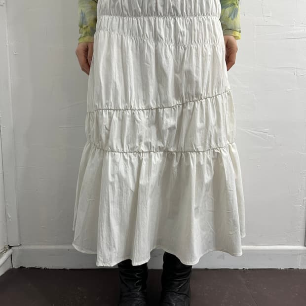 tout a coup white skirt