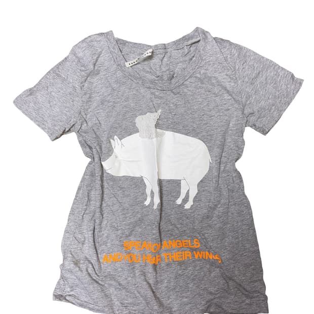 Vintage angel pig t-shirt
