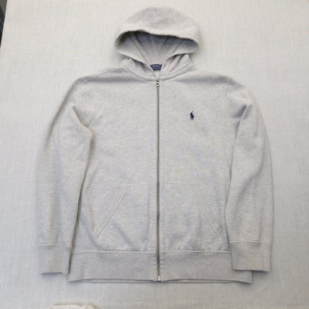 폴로 랄프로렌 그레이 후드집업