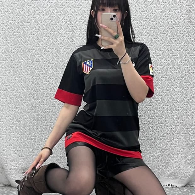 나이키 레트로 아틀레티코 마드리드 유니폼 져지 반팔티 M C13345