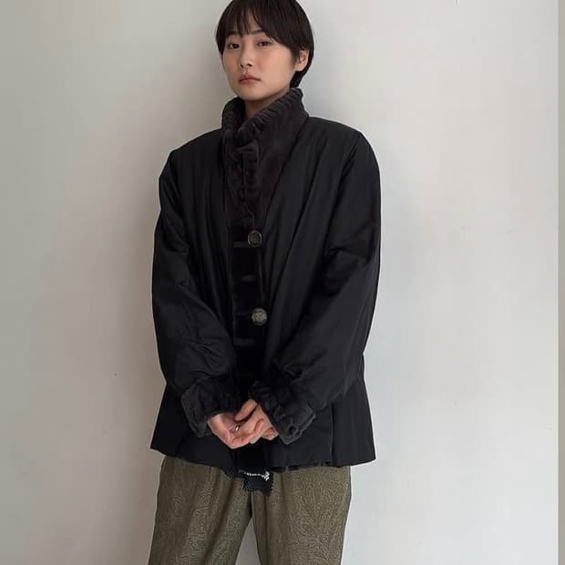 리버시블 rex fur jacket 낙원빈티지