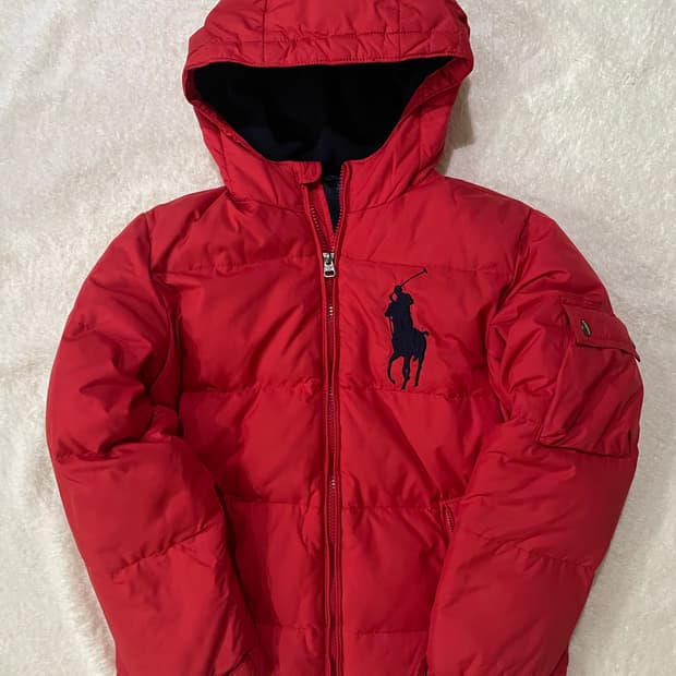 폴로 랄프로렌 빅포니 패딩 레드