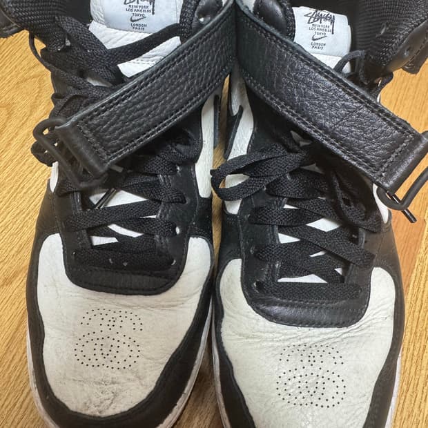 [270]나이키x스투시 포스미드 블랙화이트