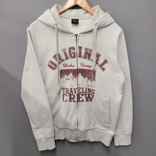 DOHC 빈티지 프린팅 후드집업