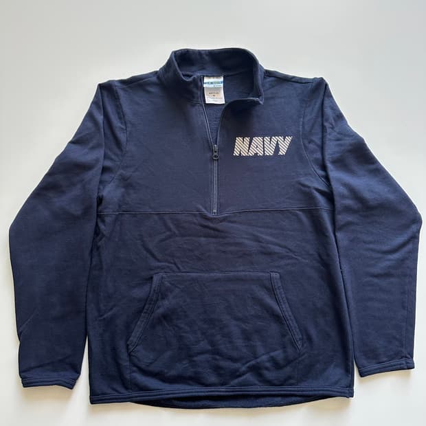U.S NAVY 하프집업 스웻셔츠
