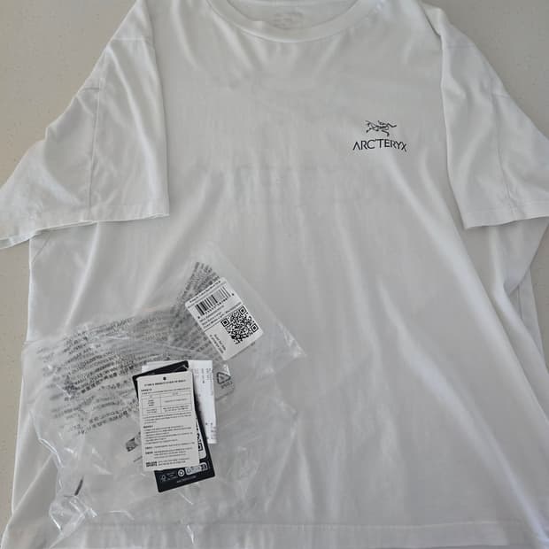 (XL) 아크테릭스 반팔 티셔츠 화이트