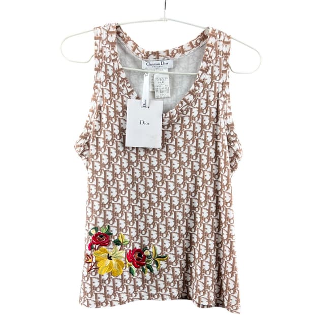 디올 오블리크 플로럴 나시 민소매 38사이즈