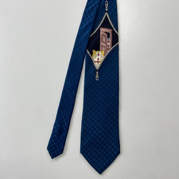 캐릭터 도라에몽 실크 넥타이