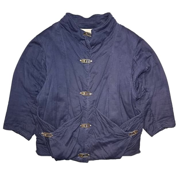 Euro Biscote 프렌치 헤비 퀄팅 파이어맨 자켓 코트