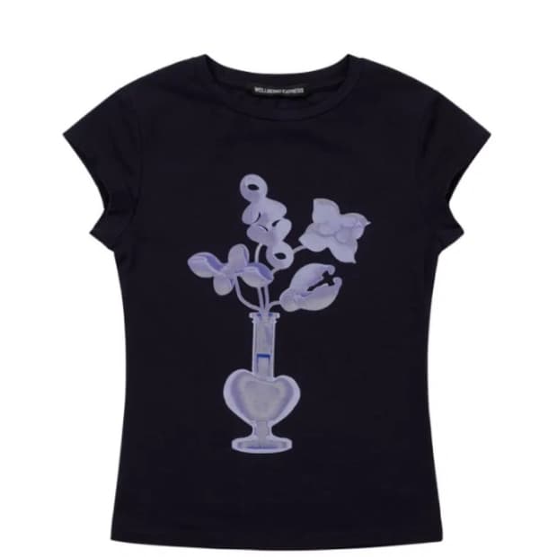 웰빙익스프레스 Vase Half Sleeve Navy