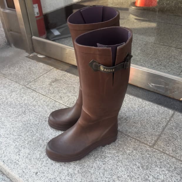 AIGLE 레인부츠 브라운 36 