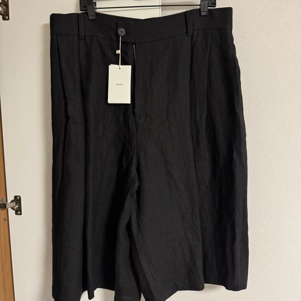 Eunoia Linen Short Pants 블랙 와이드 쇼츠 새상품