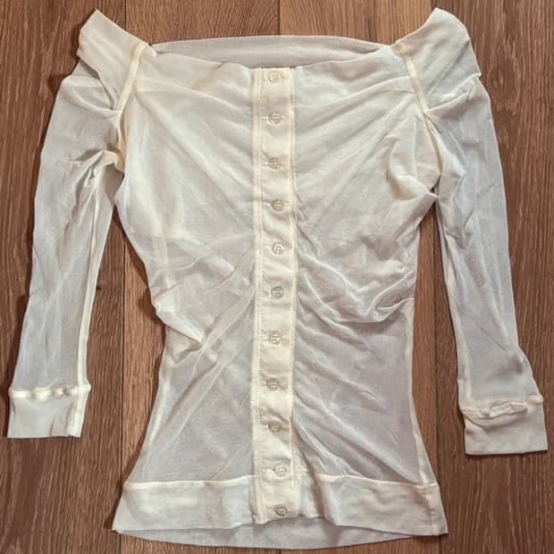 italian vintage mesh off top