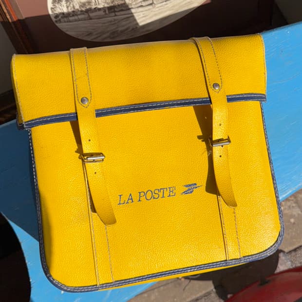 빈티지 소품 1990년 프랑스 우체부 바이크백