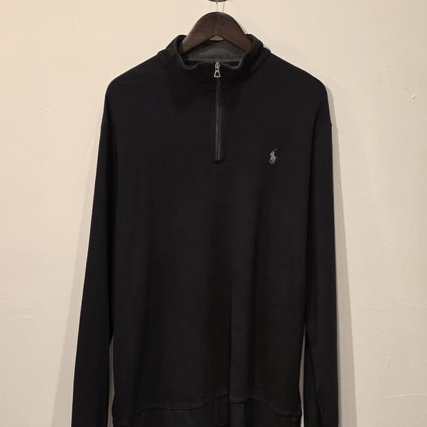 POLO RALPH LAUREN Black 반집업 스웻셔츠