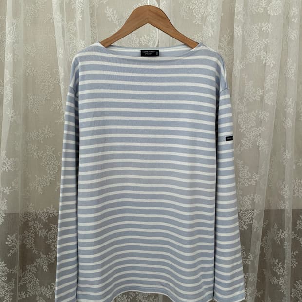 L) 세인트제임스 아뜰리에 여성 스트라이프 롱슬리브 티셔츠