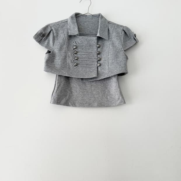 Epulet point top & sleeveless - set