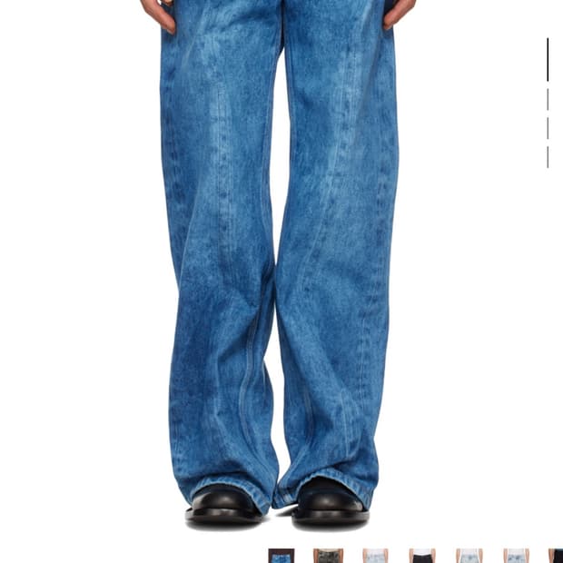 Y project 와이어 데님 블루