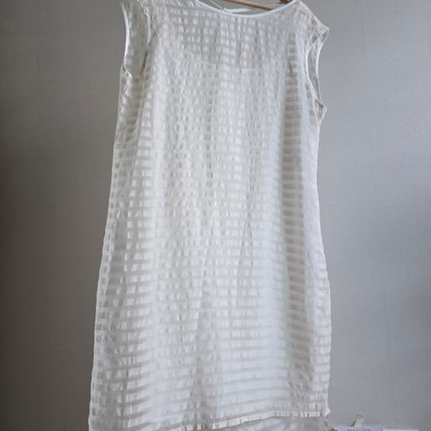 SISLEY 실크혼방 스트라이프 원피스 (M)