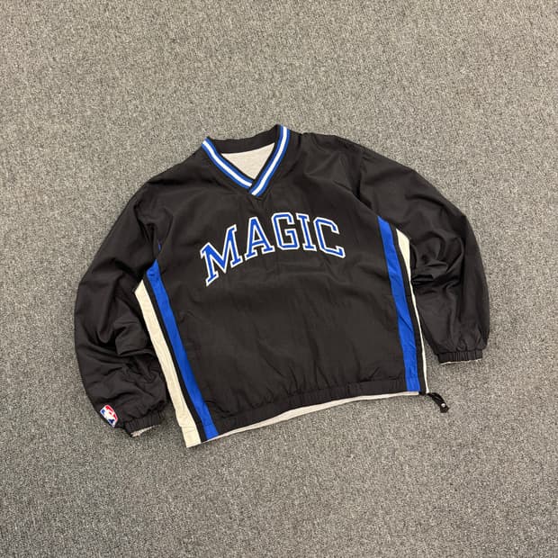 L)스타터 빈티지 올드스쿨 MAGIC 리버시블 브이넥 웜업