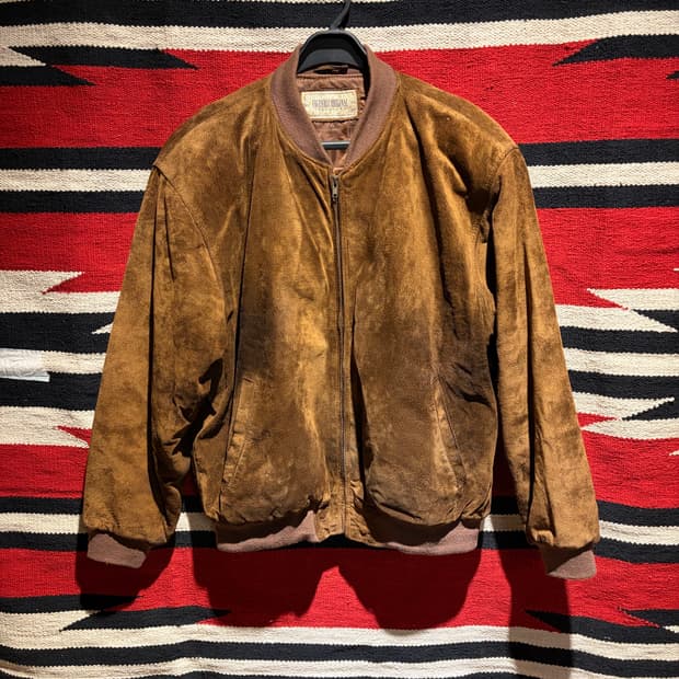 Brown suede  blouson / 스웨이드 블루종 점퍼