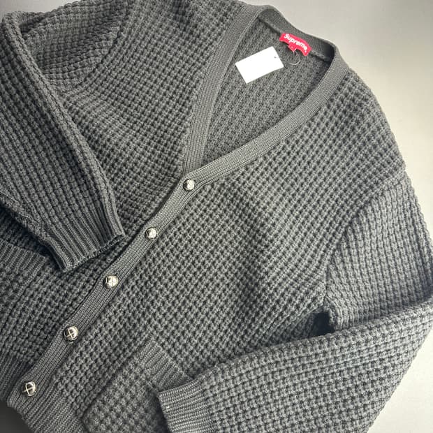 Supreme waffle cardigan