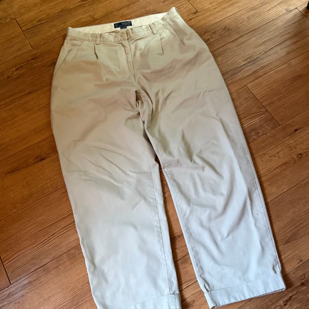 폴로 랄프로렌 투턱 치노 팬츠 베이지 34/30