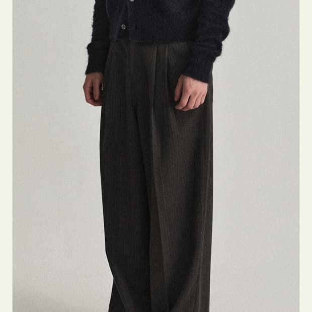 웨이비니스 브라운 스트라이프 팬츠 2사이즈