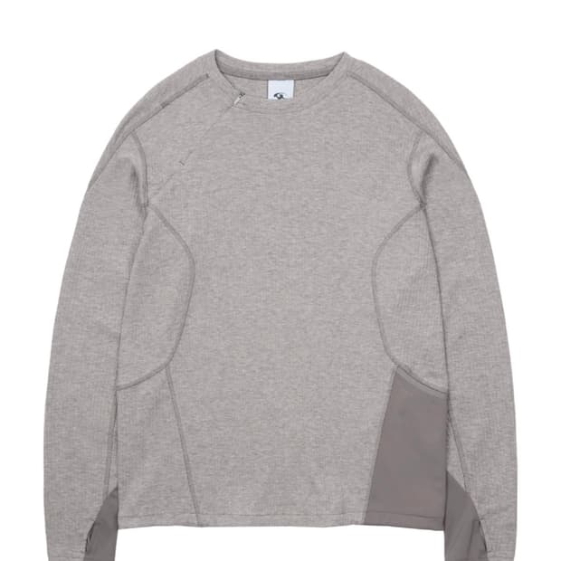 Size 4) 산산기어 리브드 롱슬리브 애쉬 핑크 (착용만 한 새상품)