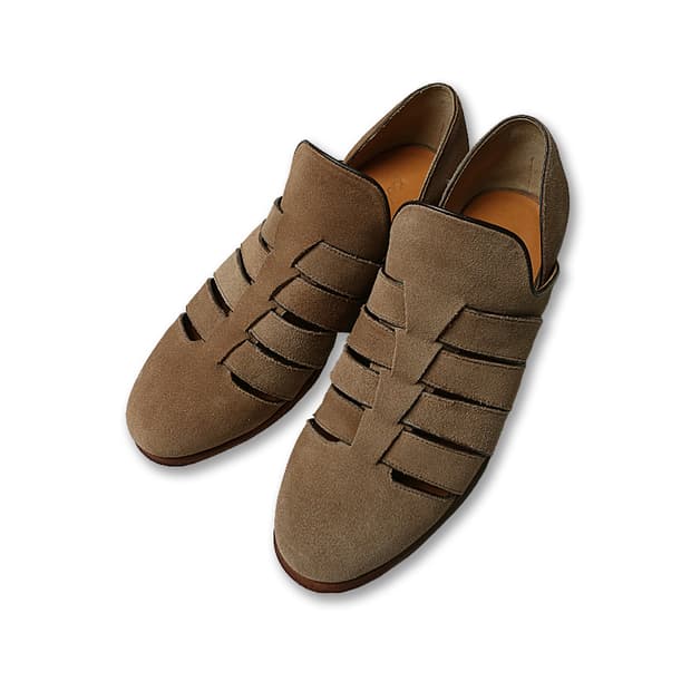 폴페따 [Polpetta] 스웨이드 럭셔리 클래식 구르카 샌들