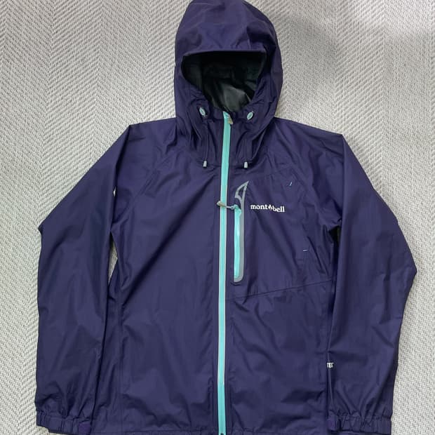 몽벨 고어텍스 나일론 퍼플 바람막이