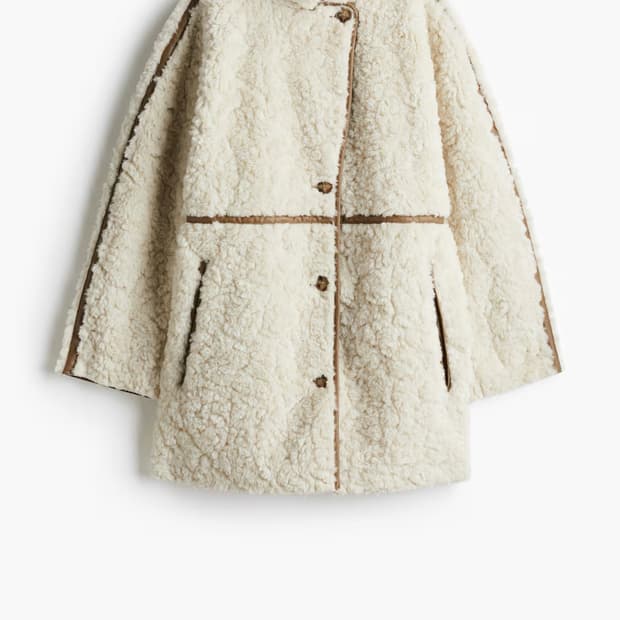 h&m 플러피 퍼 코트 S