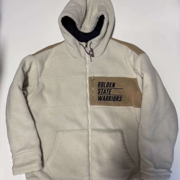 NBA 골든 스테이트 워리어스 양면 후리스 후드 점퍼 XL~
