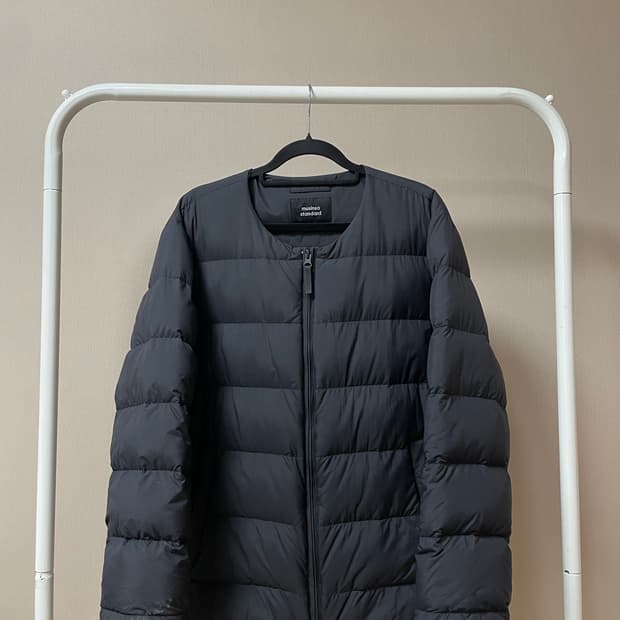무신사 스탠다드 경량패딩 (칼라리스 다운 집업 재킷 [블랙])