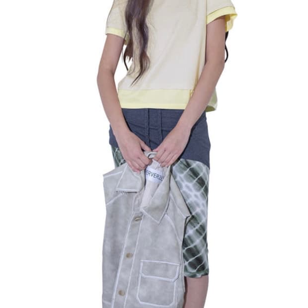 25SS 퍼버즈 PERVERZE 레이어드 반팔 티셔츠 (F)