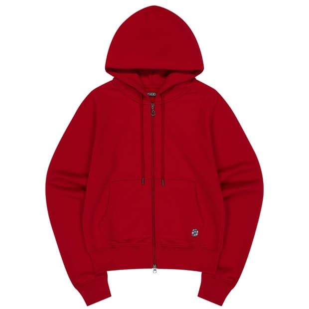 Coyseio 038 COZY HOOD ZIP-UP RED