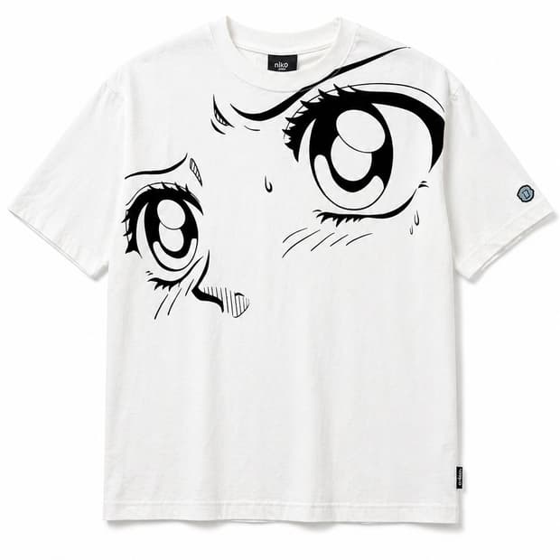 나이스 고스트 클럽 아이 드로잉 티셔츠 L