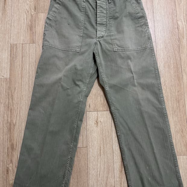 rrl코튼 헤링본 팬츠