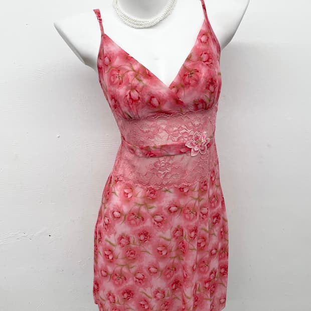 플로럴 레이스 슬립