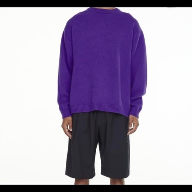 스튜디오니콜슨 헤밀니트 퍼플 M 한시간 급처