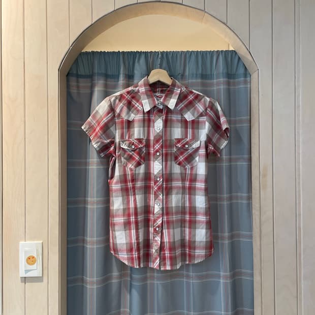 일본빈티지 체크웨스턴셔츠